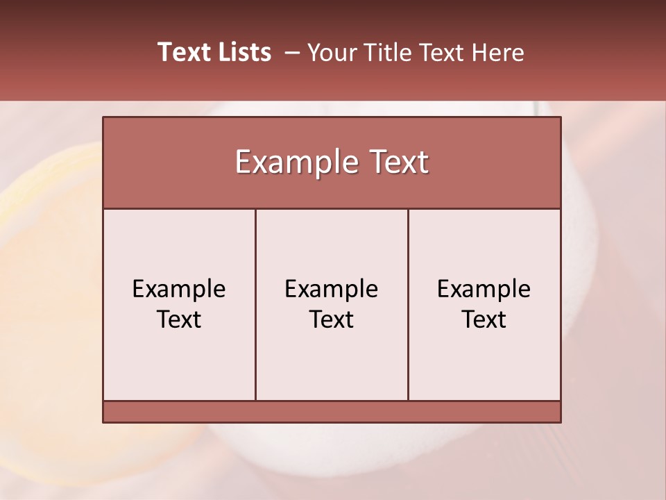 A Drink With A Slice Of Lemon On Top Of It PowerPoint Template