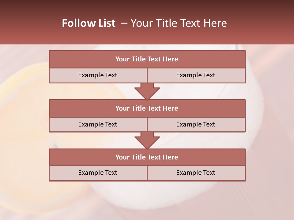 A Drink With A Slice Of Lemon On Top Of It PowerPoint Template