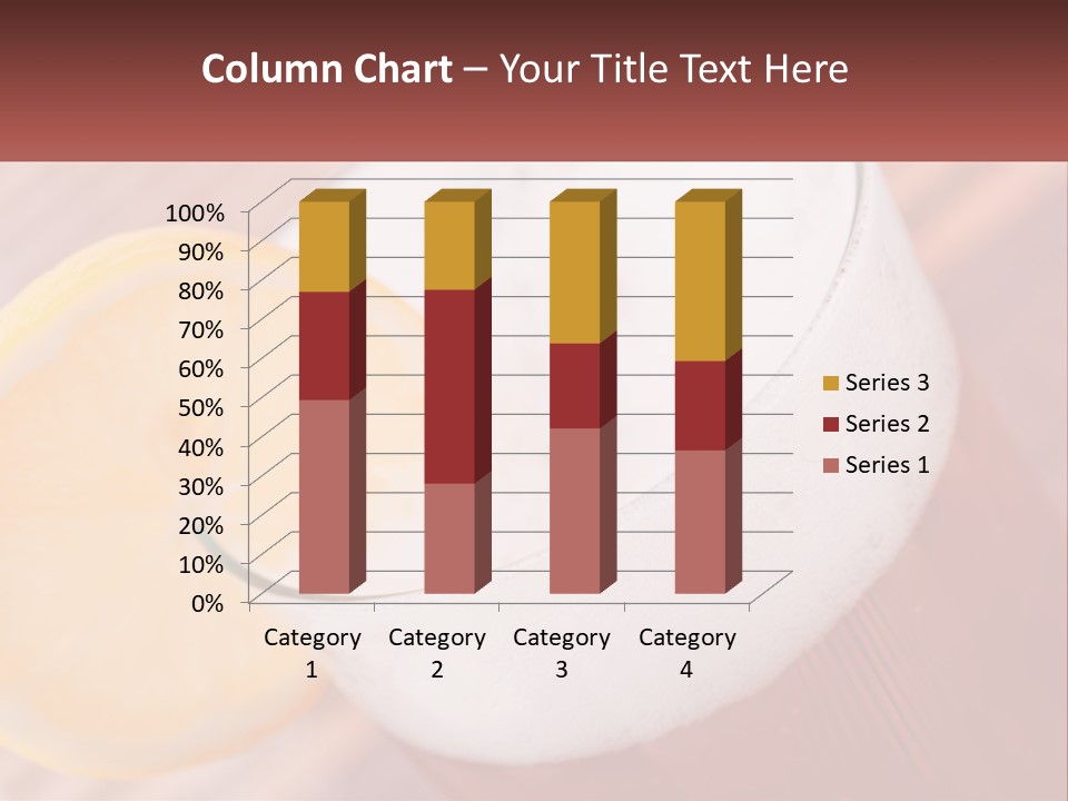 A Drink With A Slice Of Lemon On Top Of It PowerPoint Template