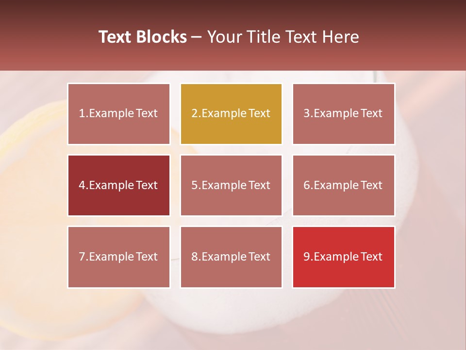 A Drink With A Slice Of Lemon On Top Of It PowerPoint Template