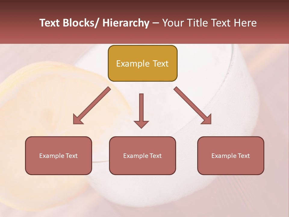 A Drink With A Slice Of Lemon On Top Of It PowerPoint Template