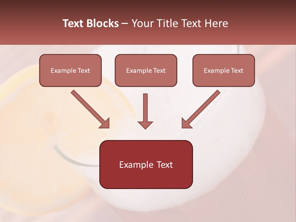 A Drink With A Slice Of Lemon On Top Of It PowerPoint Template
