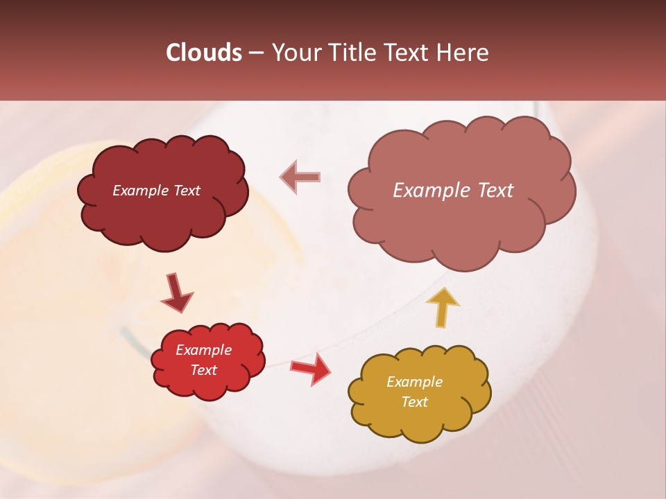 A Drink With A Slice Of Lemon On Top Of It PowerPoint Template