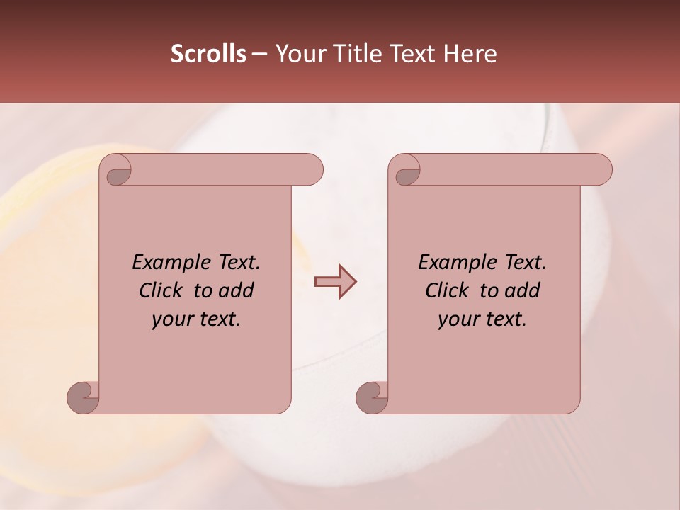 A Drink With A Slice Of Lemon On Top Of It PowerPoint Template