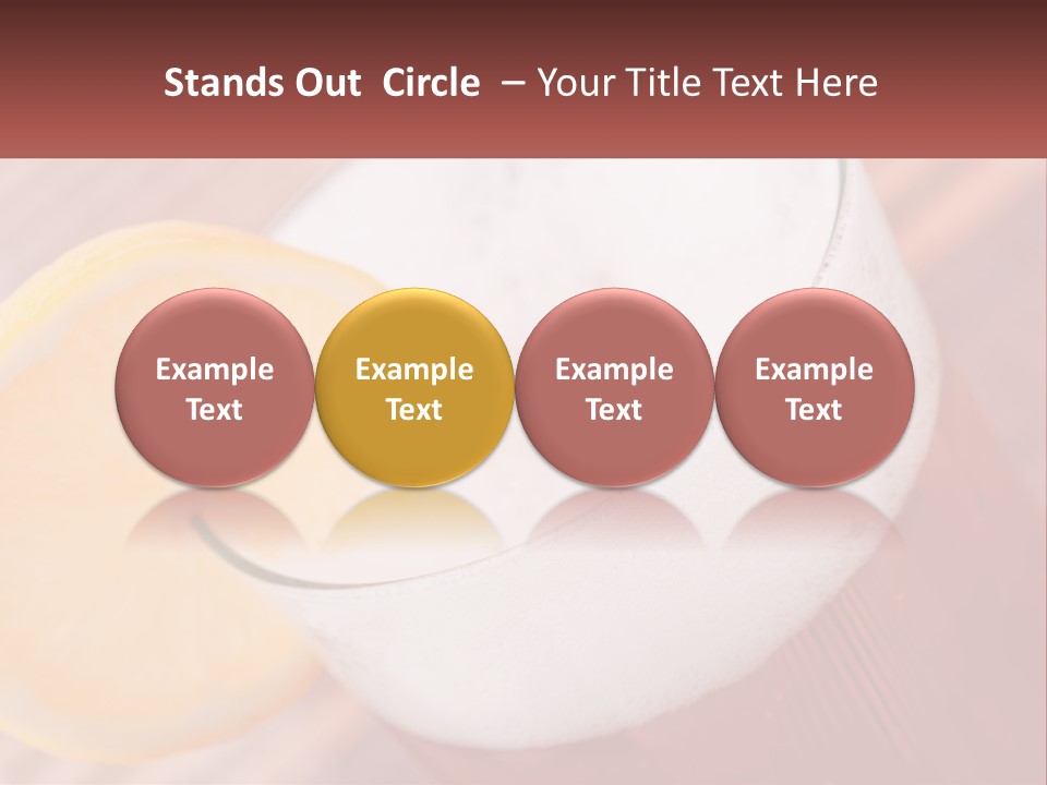 A Drink With A Slice Of Lemon On Top Of It PowerPoint Template