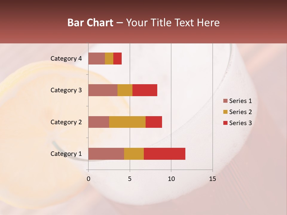 A Drink With A Slice Of Lemon On Top Of It PowerPoint Template