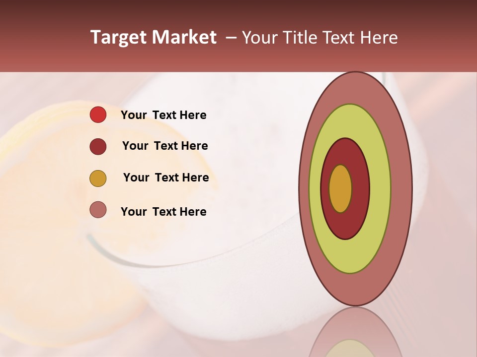 A Drink With A Slice Of Lemon On Top Of It PowerPoint Template