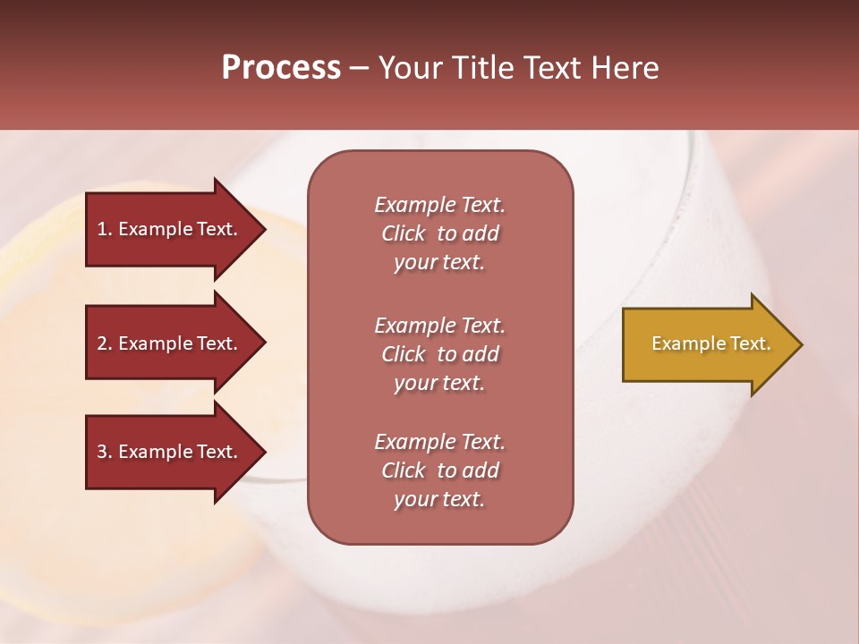A Drink With A Slice Of Lemon On Top Of It PowerPoint Template
