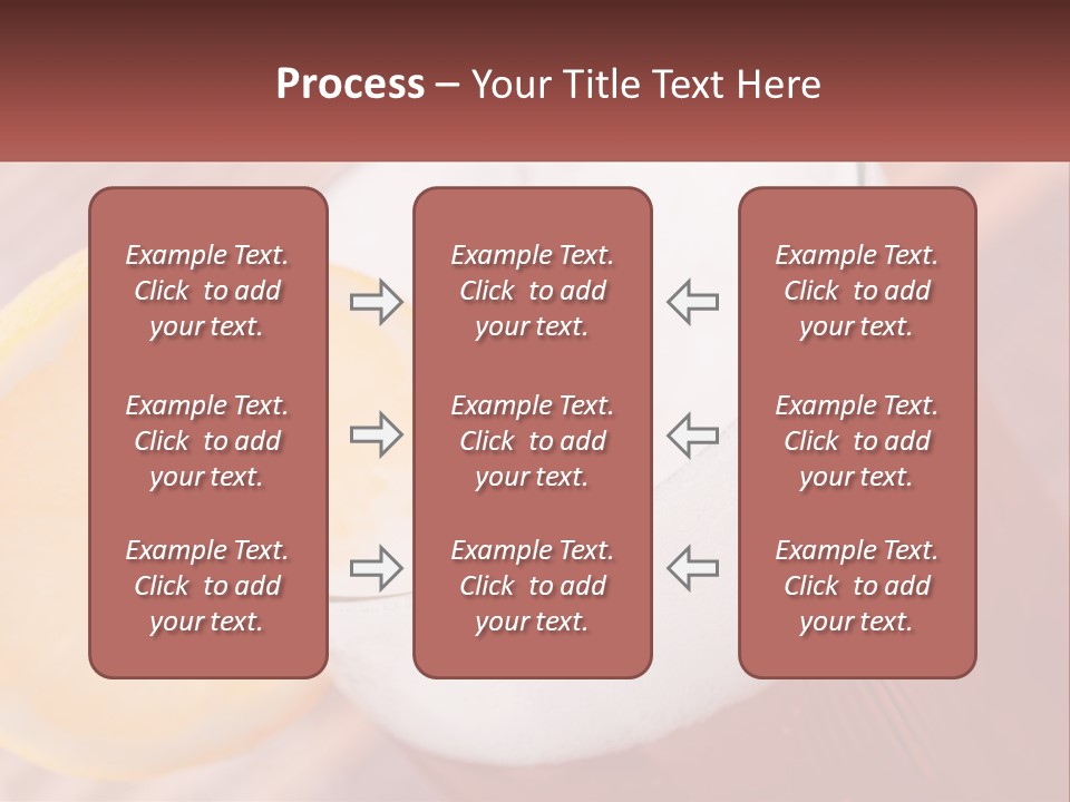 A Drink With A Slice Of Lemon On Top Of It PowerPoint Template
