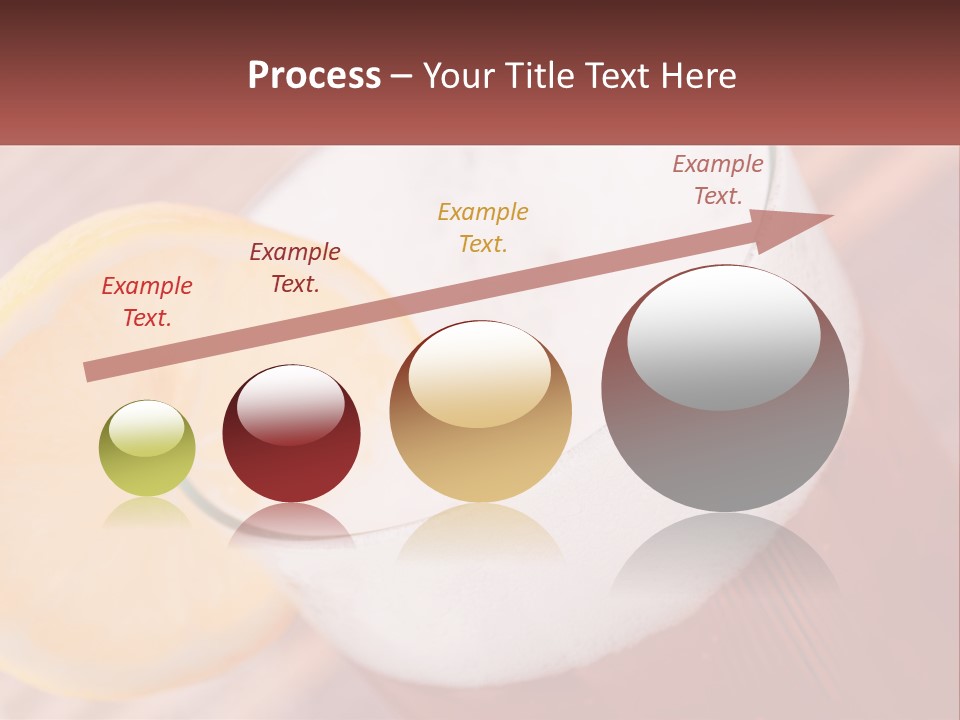 A Drink With A Slice Of Lemon On Top Of It PowerPoint Template