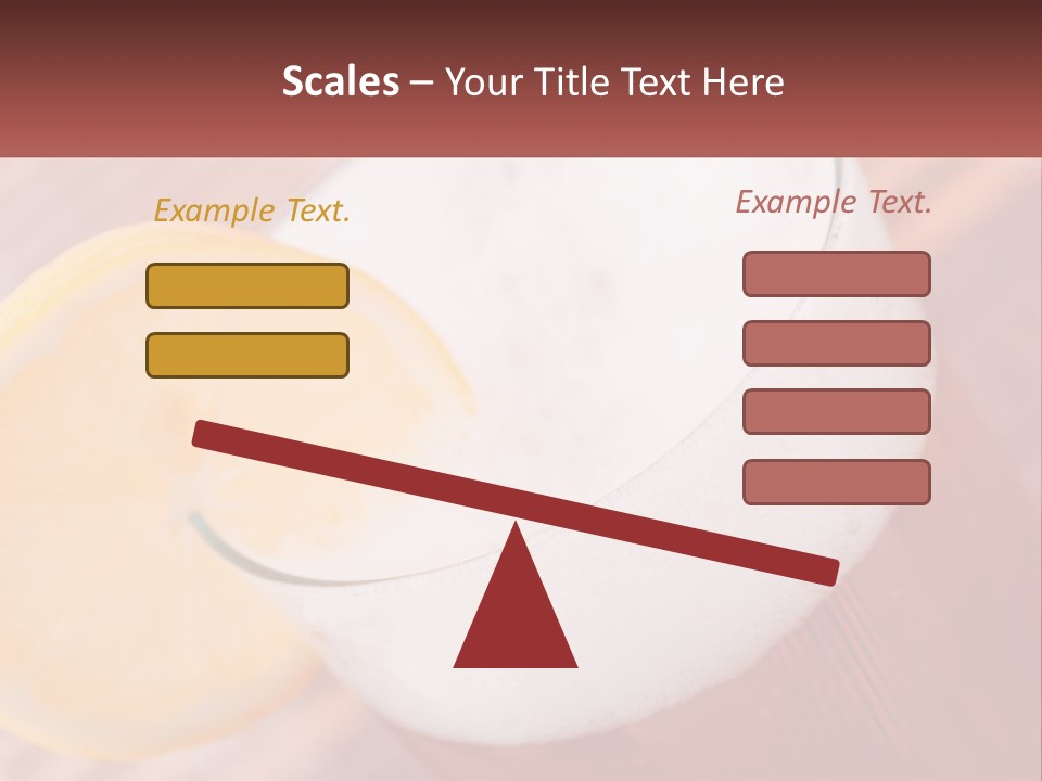 A Drink With A Slice Of Lemon On Top Of It PowerPoint Template