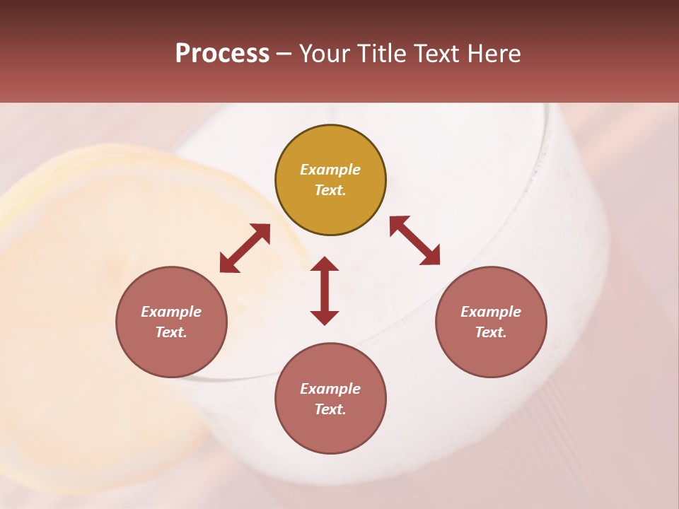 A Drink With A Slice Of Lemon On Top Of It PowerPoint Template