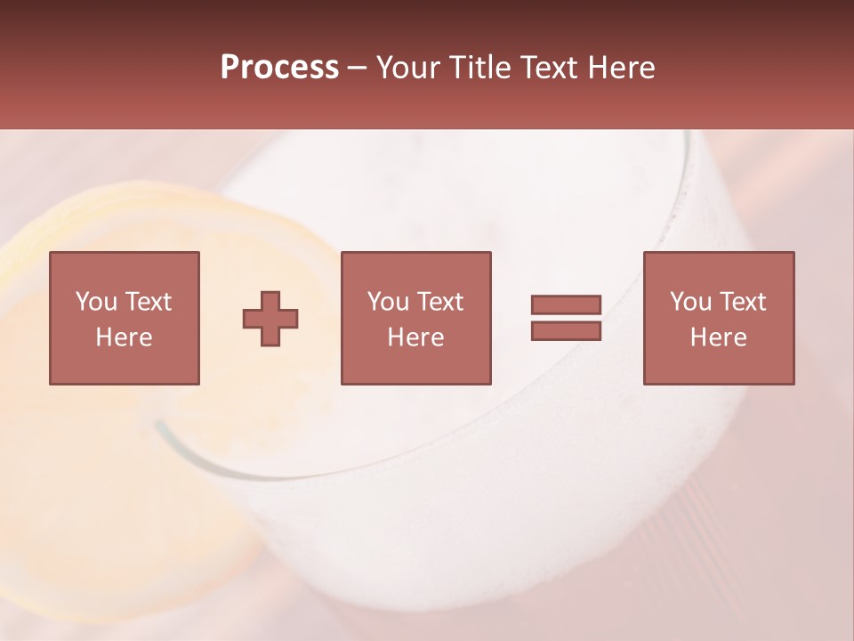 A Drink With A Slice Of Lemon On Top Of It PowerPoint Template