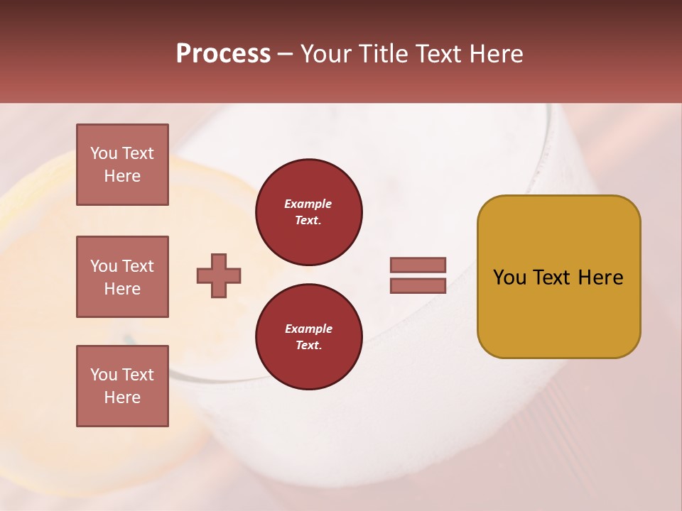 A Drink With A Slice Of Lemon On Top Of It PowerPoint Template