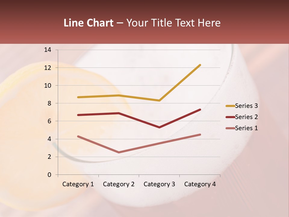 A Drink With A Slice Of Lemon On Top Of It PowerPoint Template