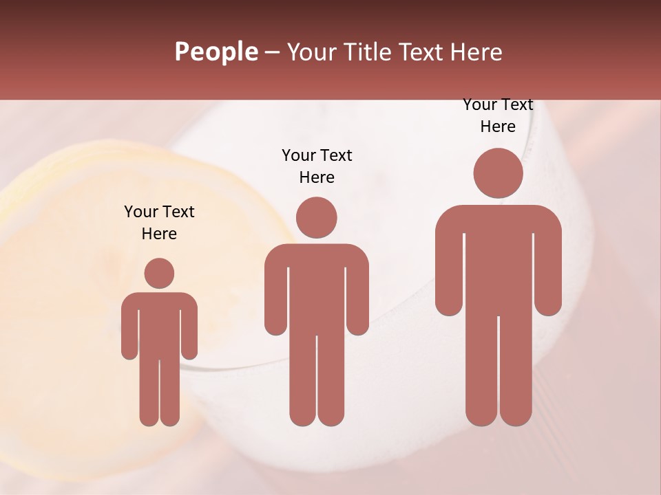 A Drink With A Slice Of Lemon On Top Of It PowerPoint Template