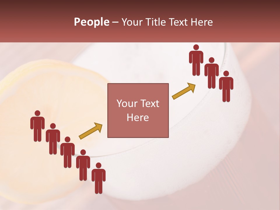 A Drink With A Slice Of Lemon On Top Of It PowerPoint Template