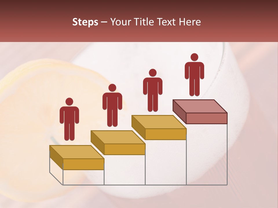 A Drink With A Slice Of Lemon On Top Of It PowerPoint Template