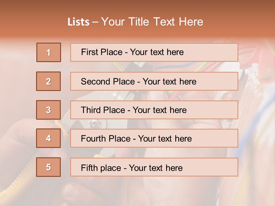 A Person Working On A Wall With Wires PowerPoint Template