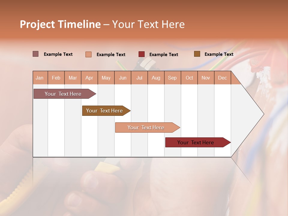 A Person Working On A Wall With Wires PowerPoint Template