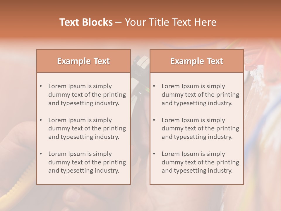 A Person Working On A Wall With Wires PowerPoint Template