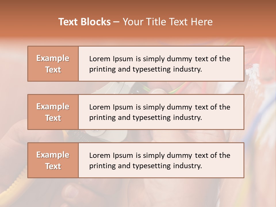 A Person Working On A Wall With Wires PowerPoint Template