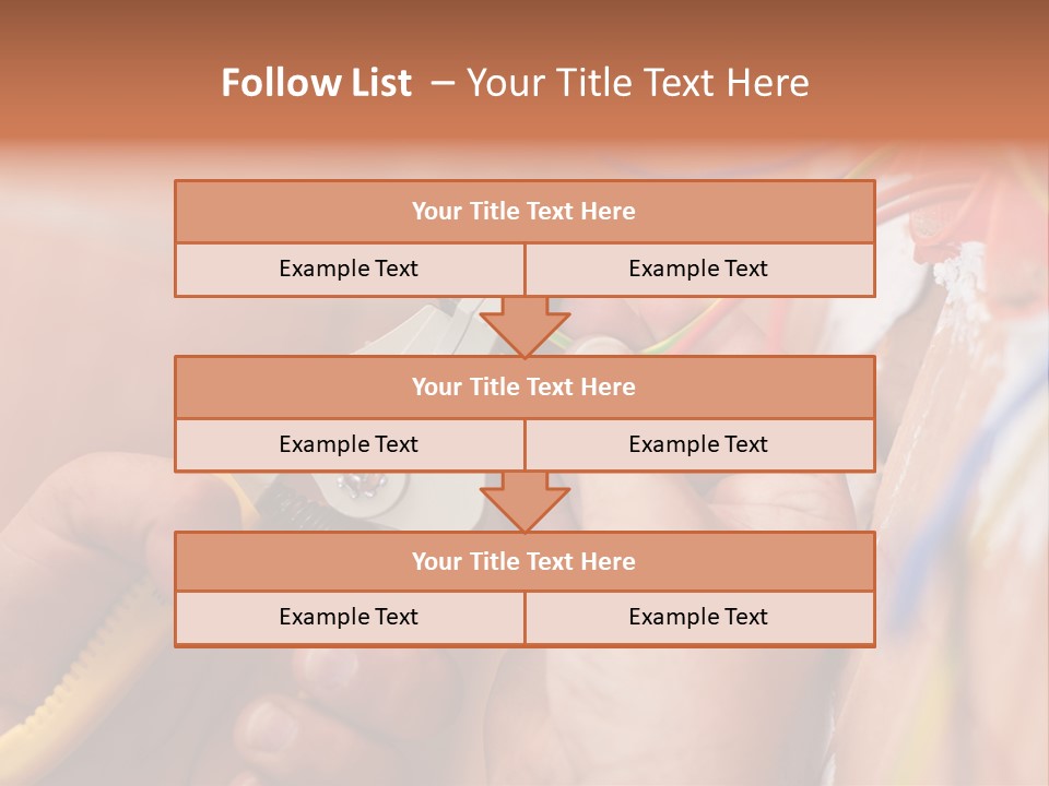 A Person Working On A Wall With Wires PowerPoint Template