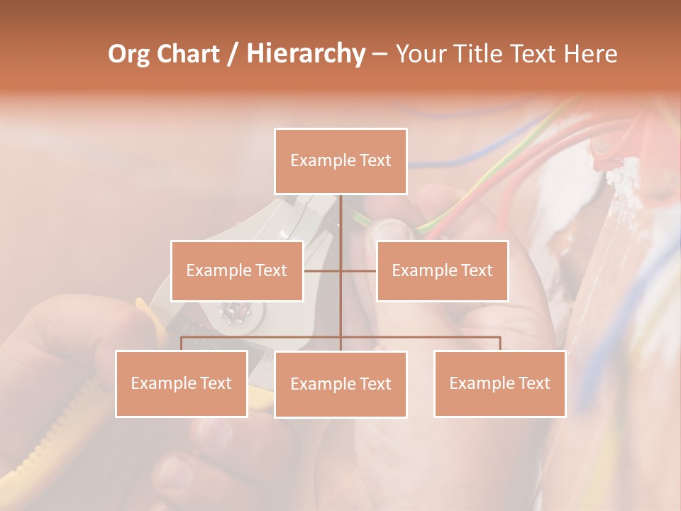 A Person Working On A Wall With Wires PowerPoint Template