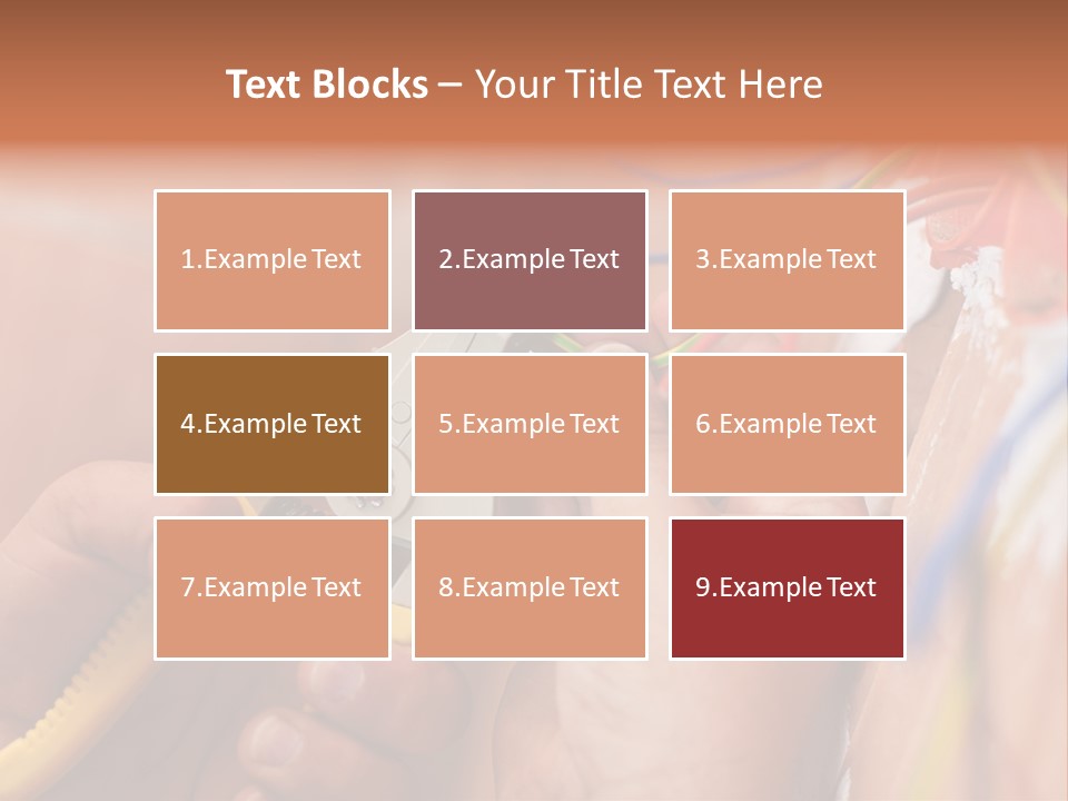 A Person Working On A Wall With Wires PowerPoint Template