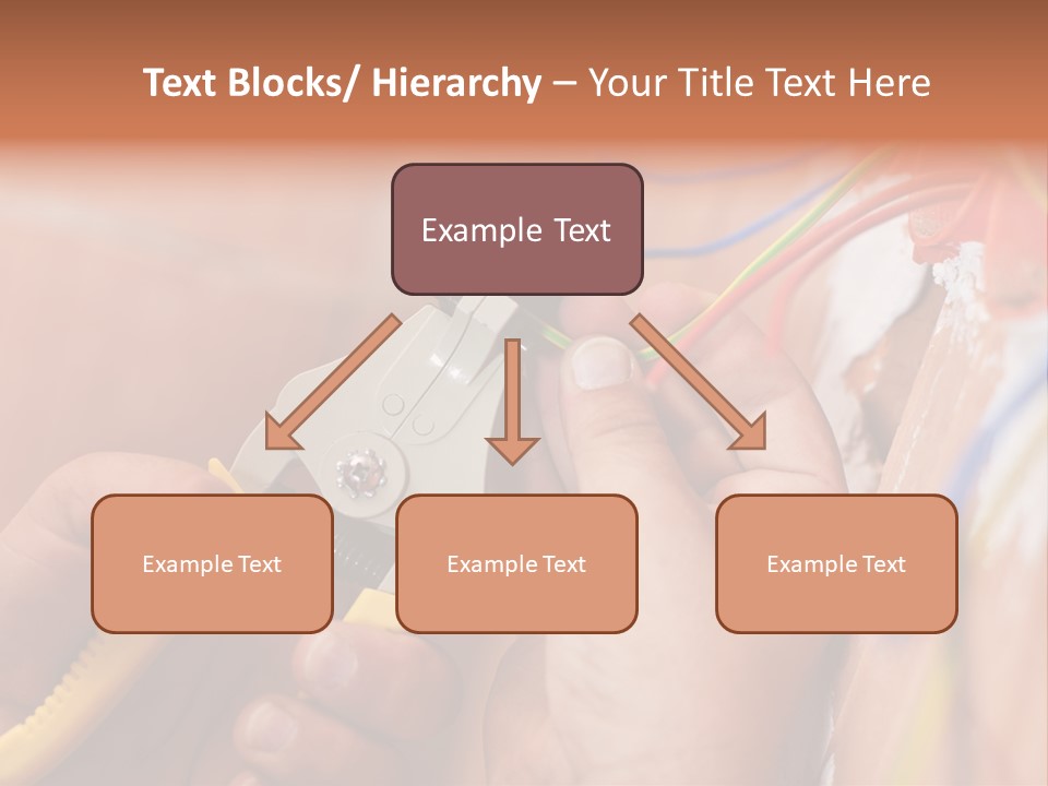 A Person Working On A Wall With Wires PowerPoint Template