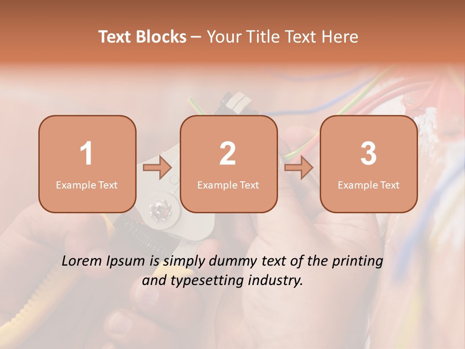 A Person Working On A Wall With Wires PowerPoint Template