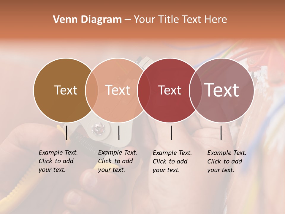 A Person Working On A Wall With Wires PowerPoint Template