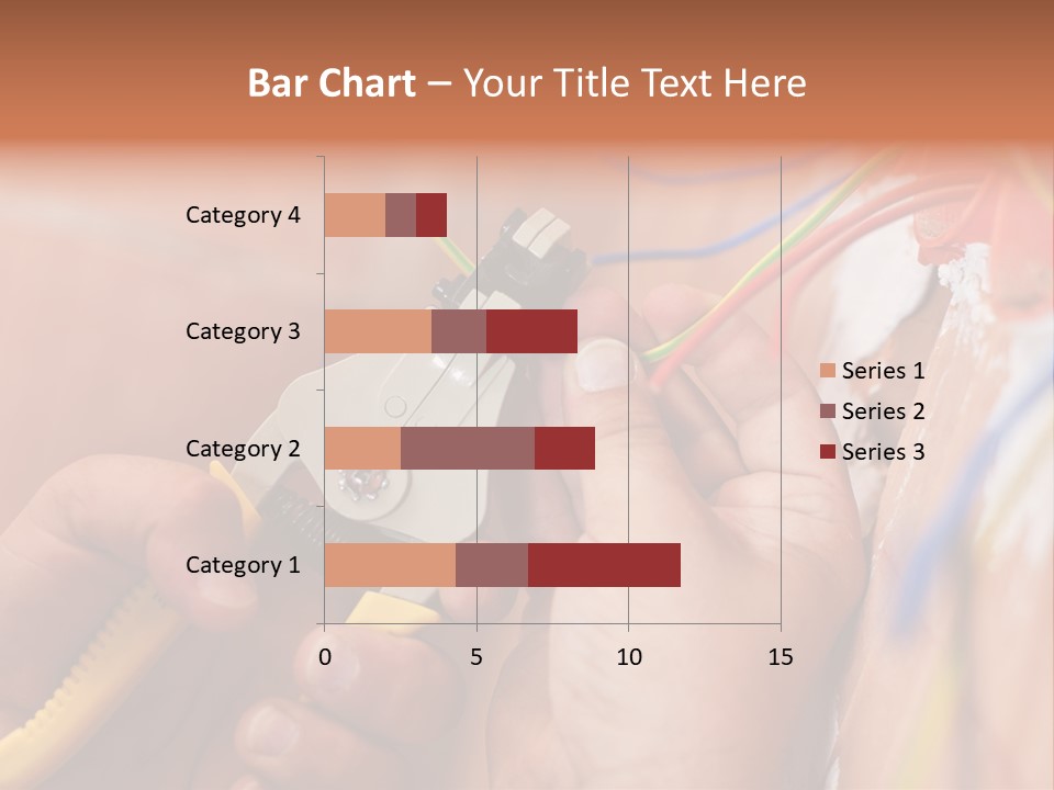 A Person Working On A Wall With Wires PowerPoint Template