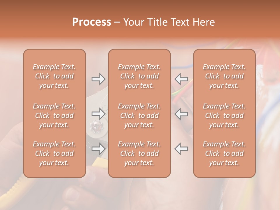A Person Working On A Wall With Wires PowerPoint Template