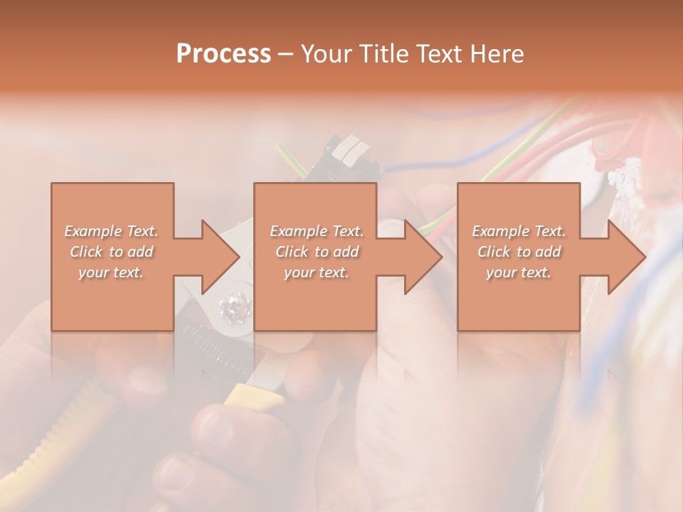 A Person Working On A Wall With Wires PowerPoint Template