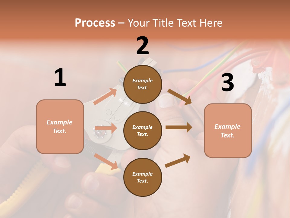 A Person Working On A Wall With Wires PowerPoint Template