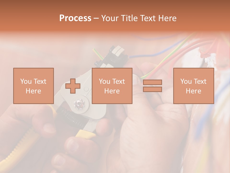 A Person Working On A Wall With Wires PowerPoint Template