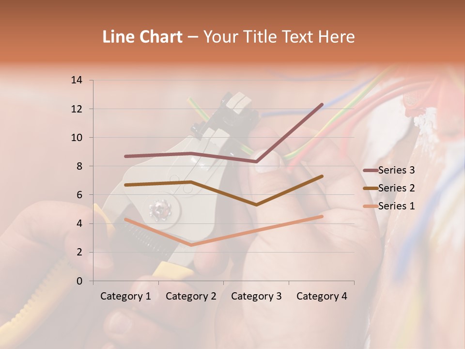 A Person Working On A Wall With Wires PowerPoint Template