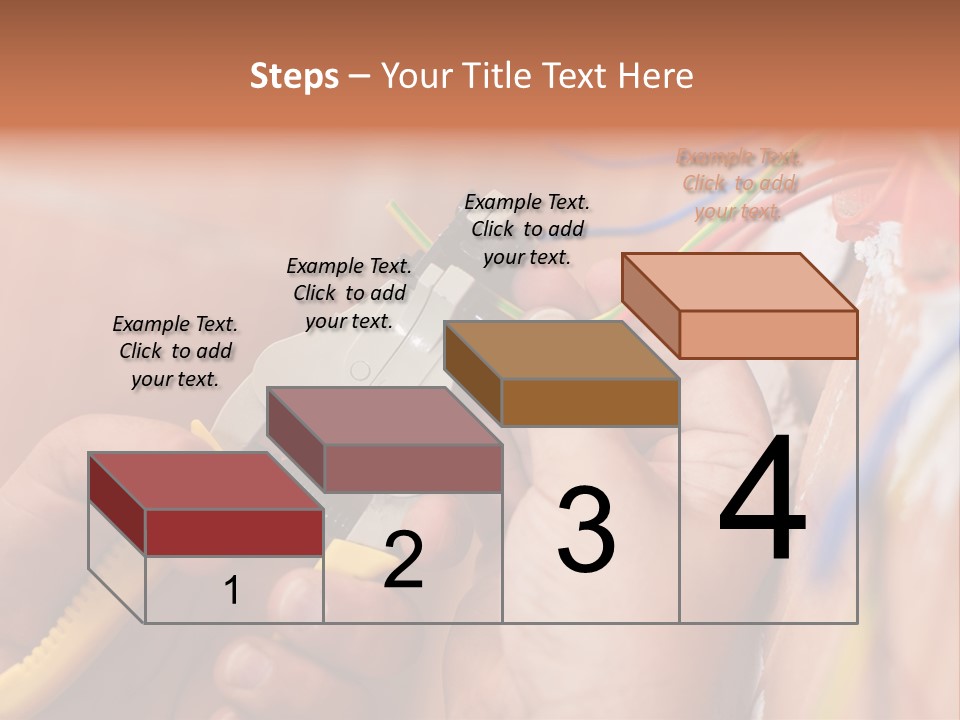 A Person Working On A Wall With Wires PowerPoint Template