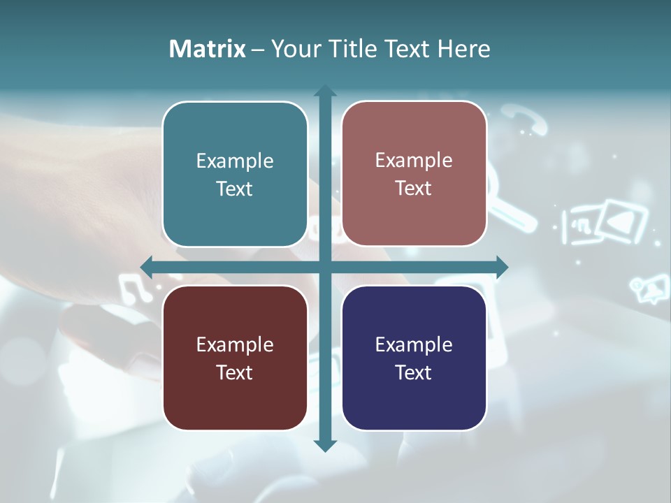 A Person Pressing A Button On A Touch Screen PowerPoint Template