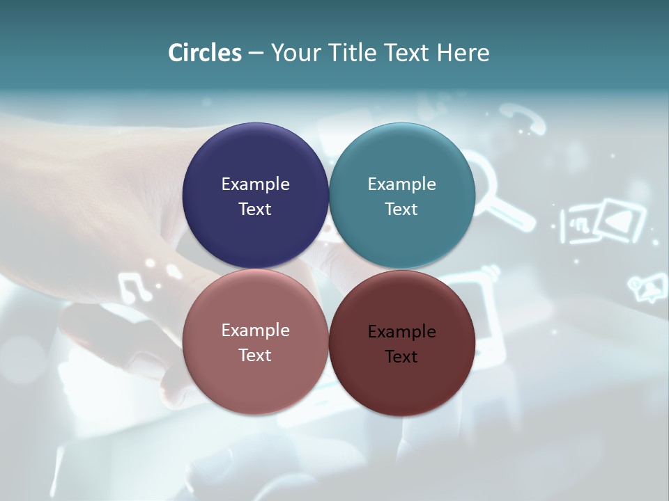 A Person Pressing A Button On A Touch Screen PowerPoint Template