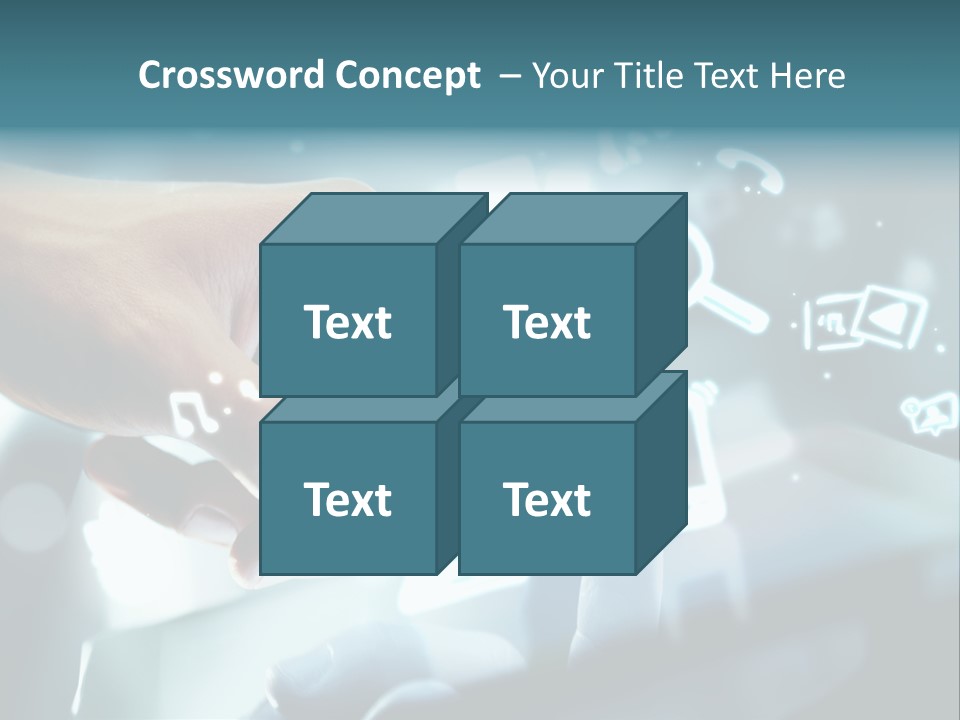 A Person Pressing A Button On A Touch Screen PowerPoint Template