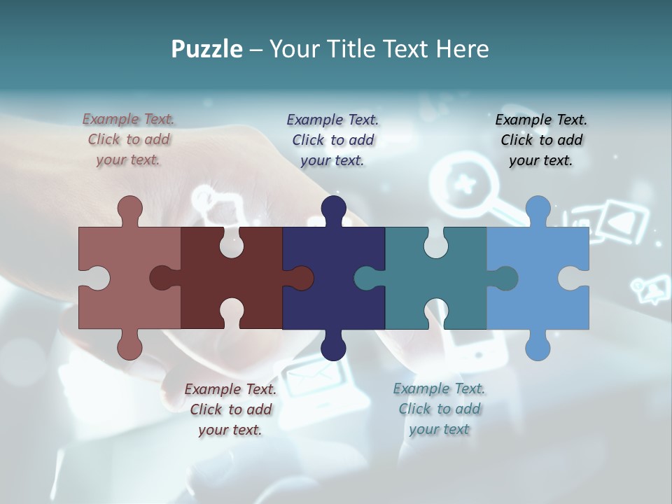 A Person Pressing A Button On A Touch Screen PowerPoint Template