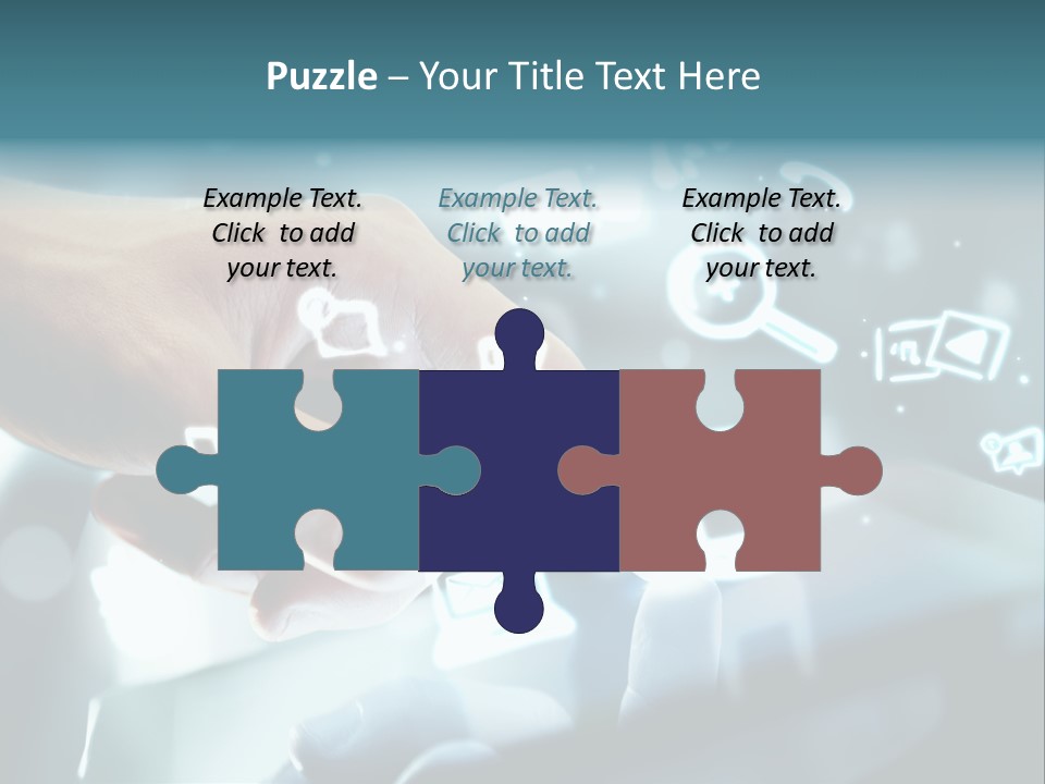 A Person Pressing A Button On A Touch Screen PowerPoint Template