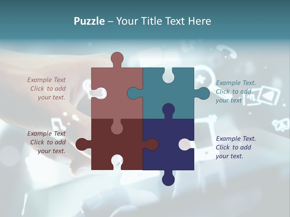 A Person Pressing A Button On A Touch Screen PowerPoint Template