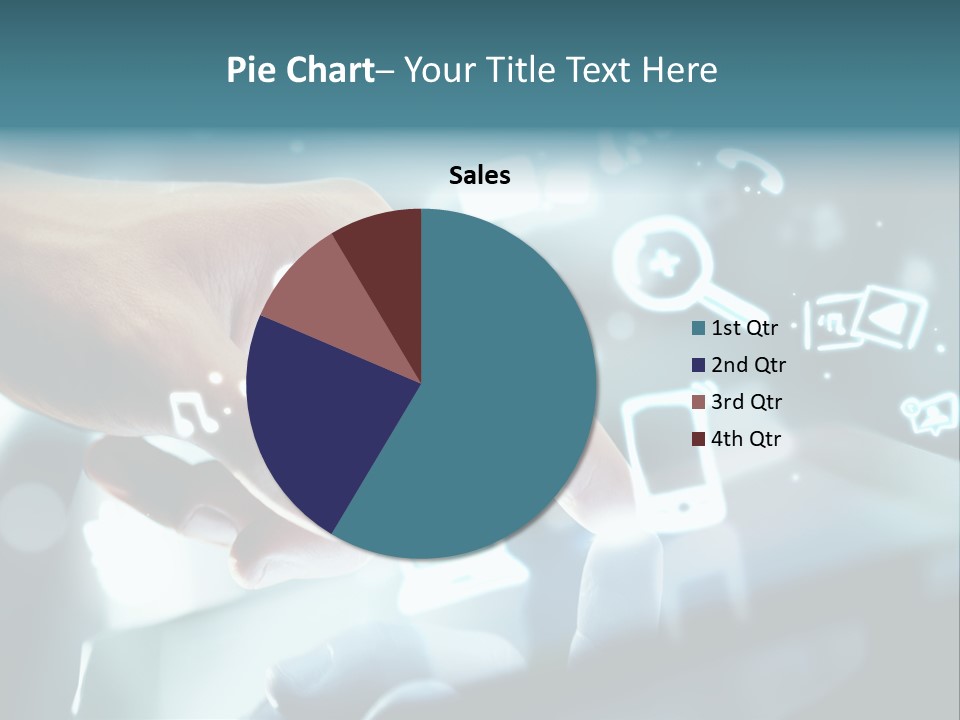 A Person Pressing A Button On A Touch Screen PowerPoint Template