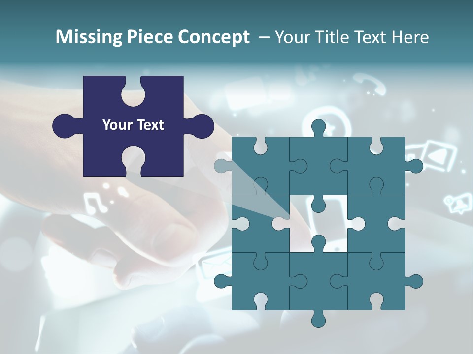 A Person Pressing A Button On A Touch Screen PowerPoint Template