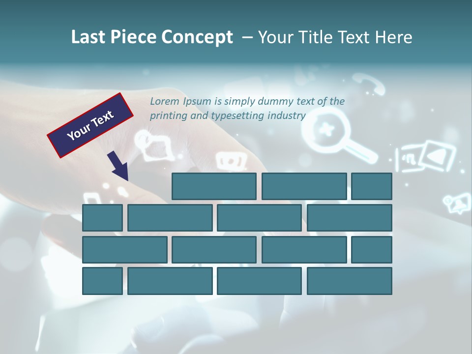 A Person Pressing A Button On A Touch Screen PowerPoint Template