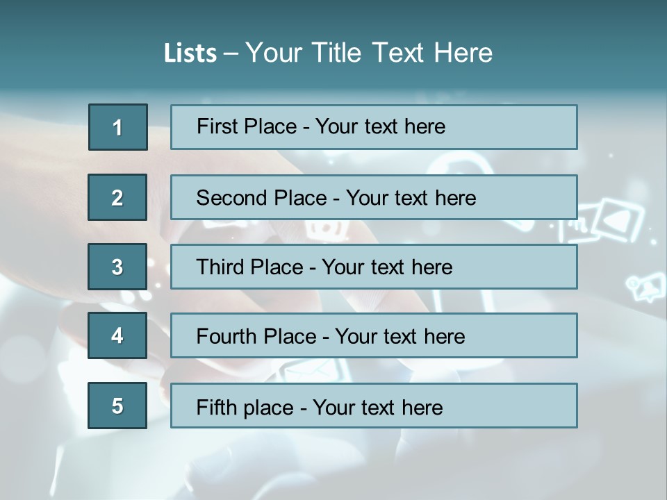 A Person Pressing A Button On A Touch Screen PowerPoint Template