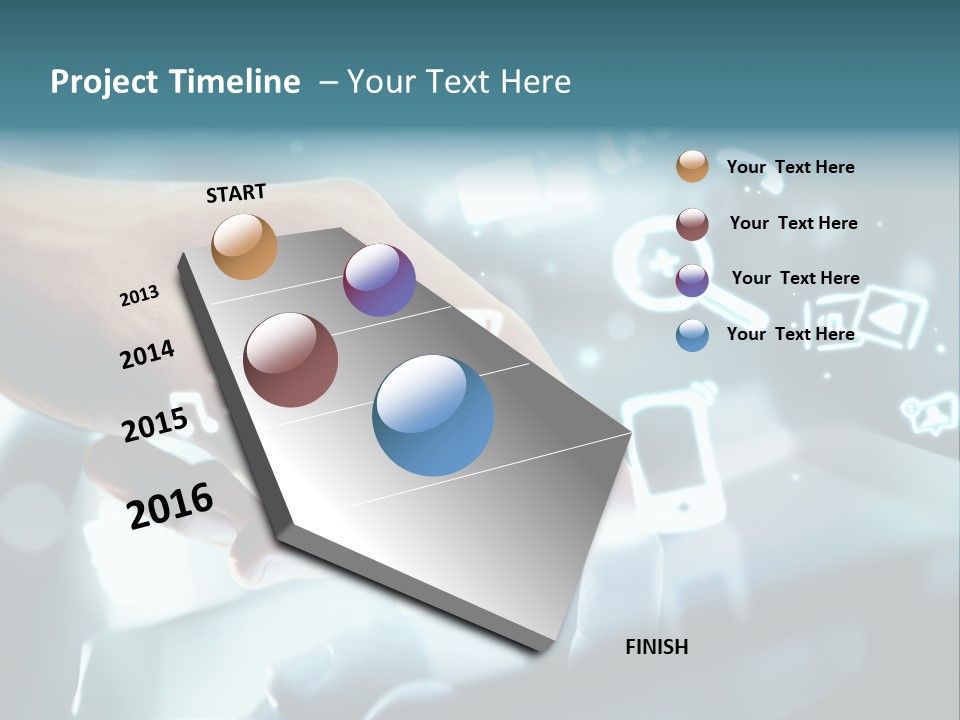 A Person Pressing A Button On A Touch Screen PowerPoint Template